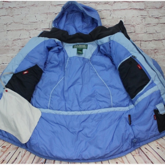 Women's L.L Bean Ski Jacket Blue Size Medium - Picture 2 of 4
